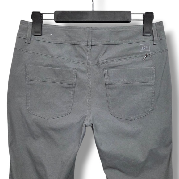 REI Sahara Convertible Pants Womens 2 Petite Gray Low Rise UPF DWR Hiking - Picture 6 of 11